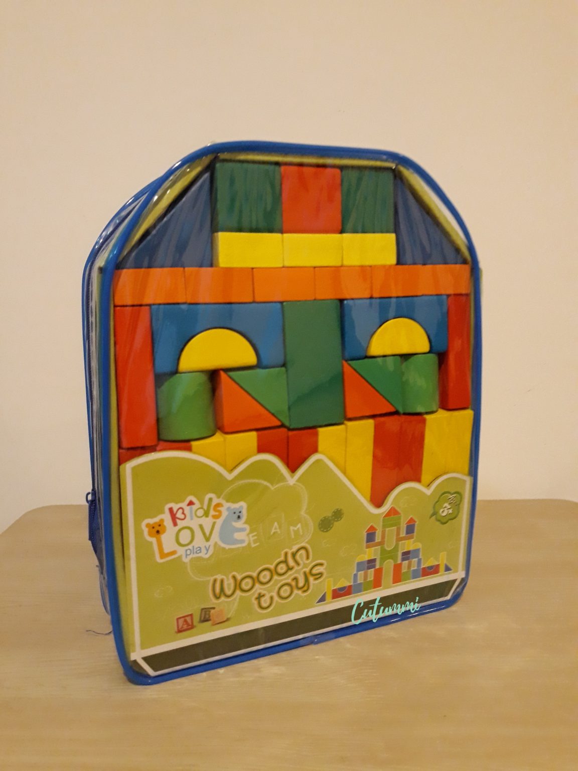 Mochila Didáctica Bloques Madera Figuras Geométricas Montessori – Cutummi